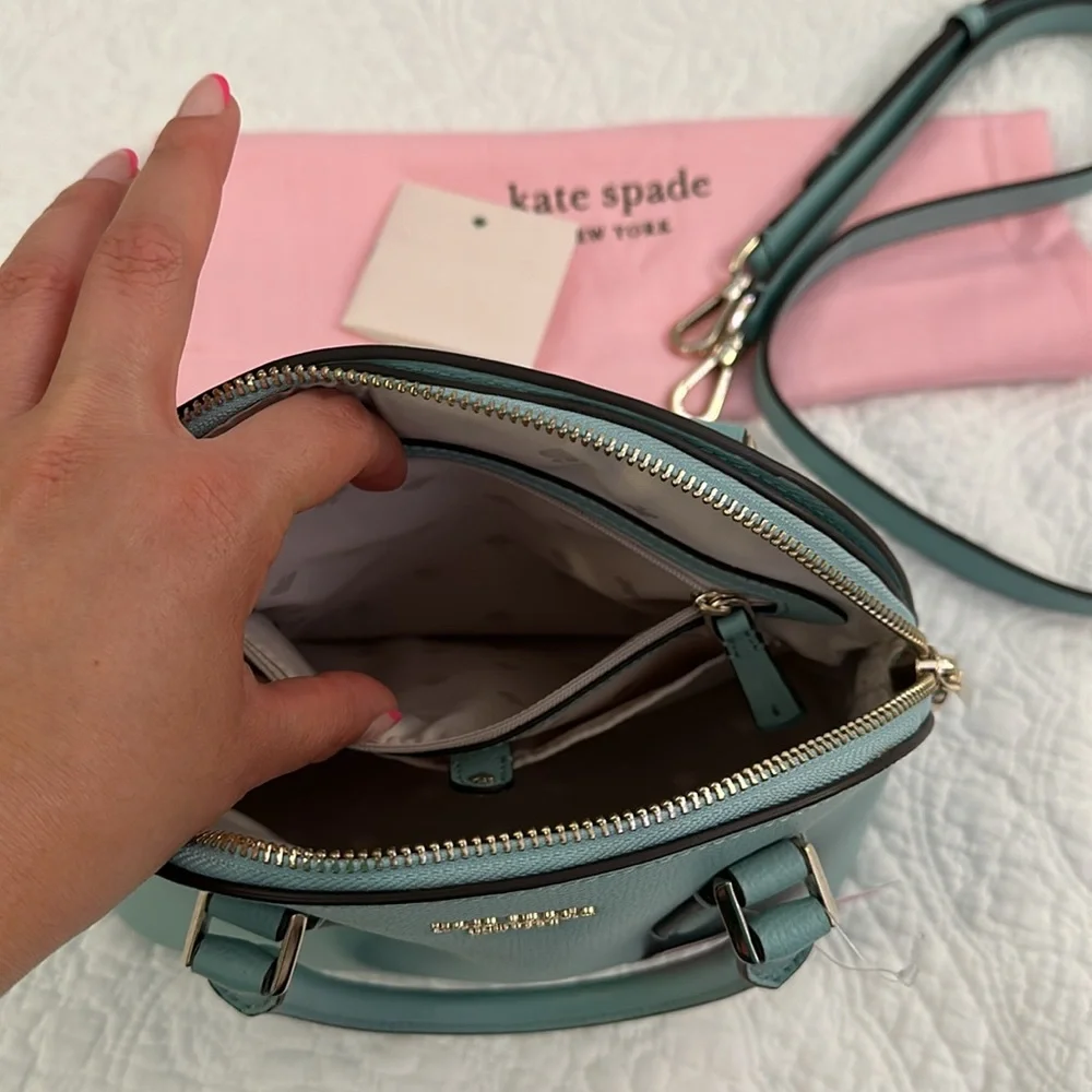 Kate Spade Sylvia Medium Dome Satchel Blue under